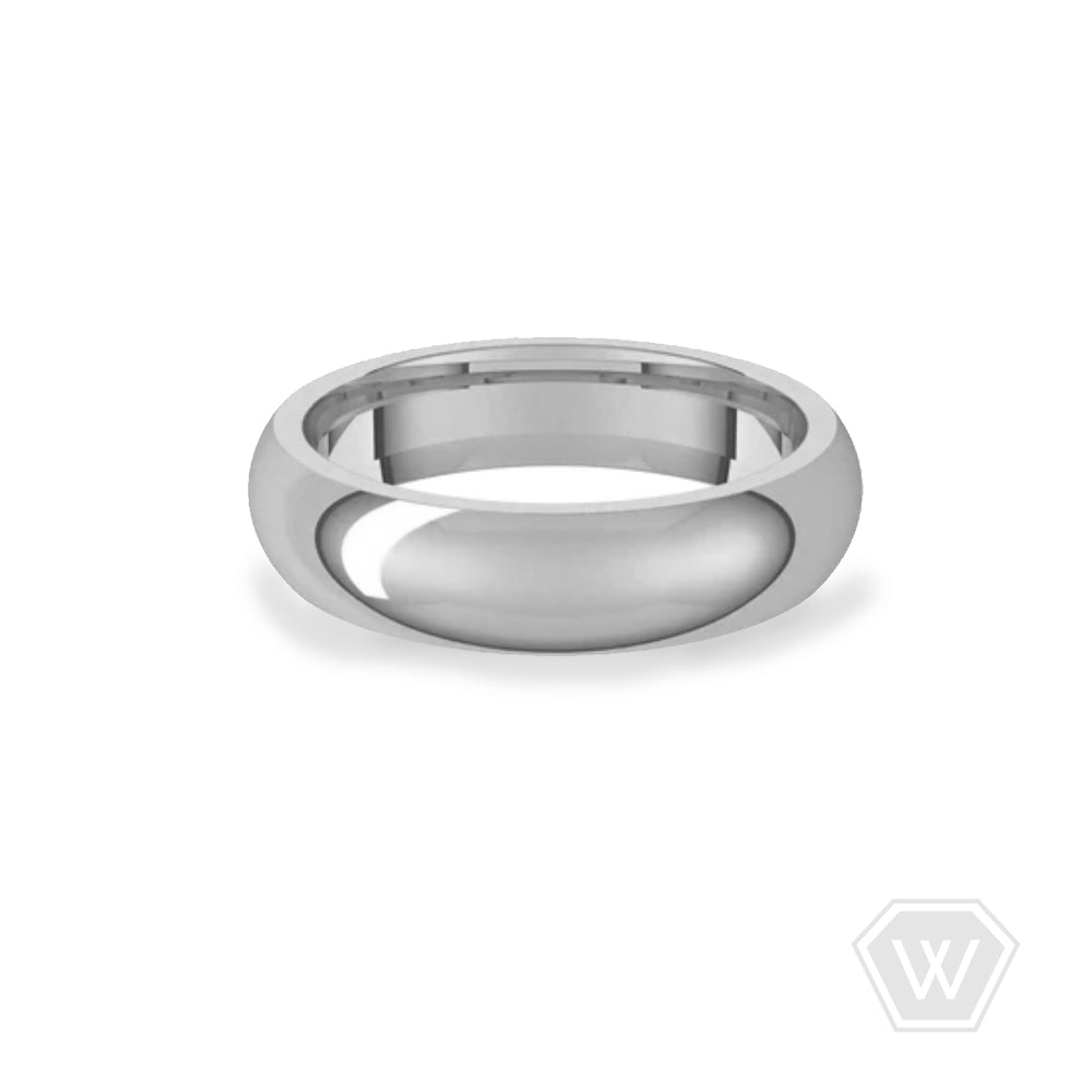 14K & 18K Dome Wedding Band - 5mm - workshopunderground.com