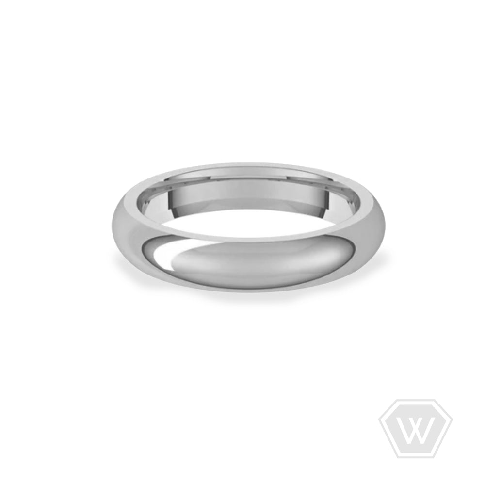 14K & 18K Dome Wedding Band - 4mm - workshopunderground.com