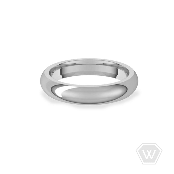 14K & 18K Dome Wedding Band - 4mm - workshopunderground.com