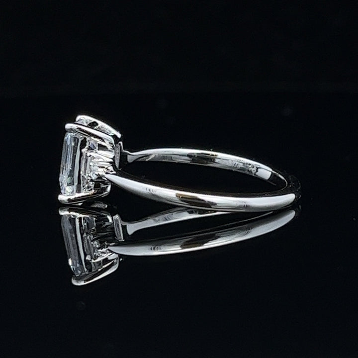2 ctw emerald-cut diamond engagement ring - workshopunderground.com