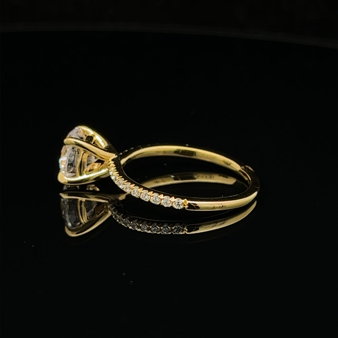 1 1/2 ctw french-set round diamond engagement ring - workshopunderground.com