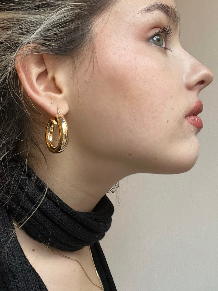 14K-gold-filled totally tubular big hoops - workshopunderground.com