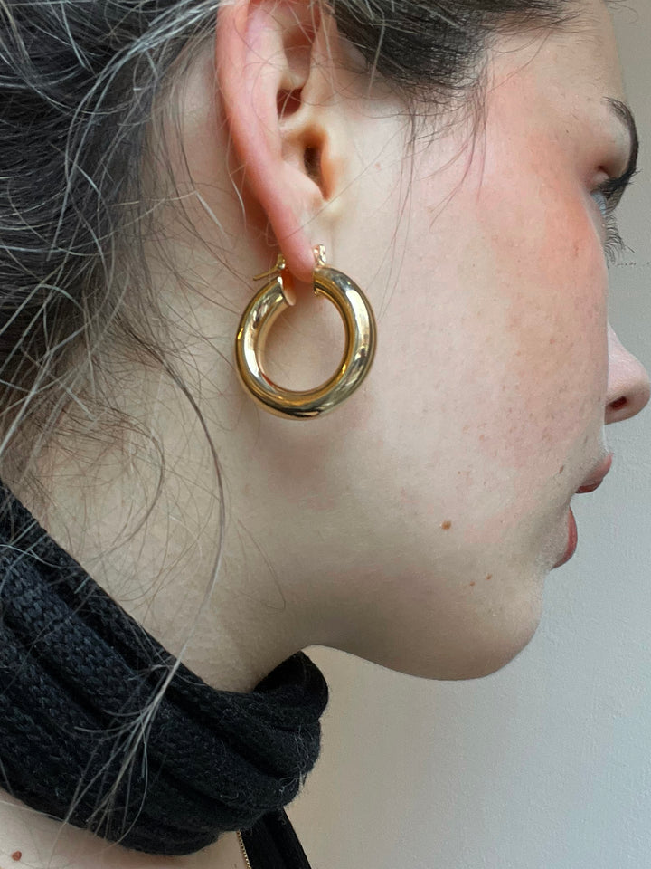 14K-gold-filled totally tubular big hoops - workshopunderground.com
