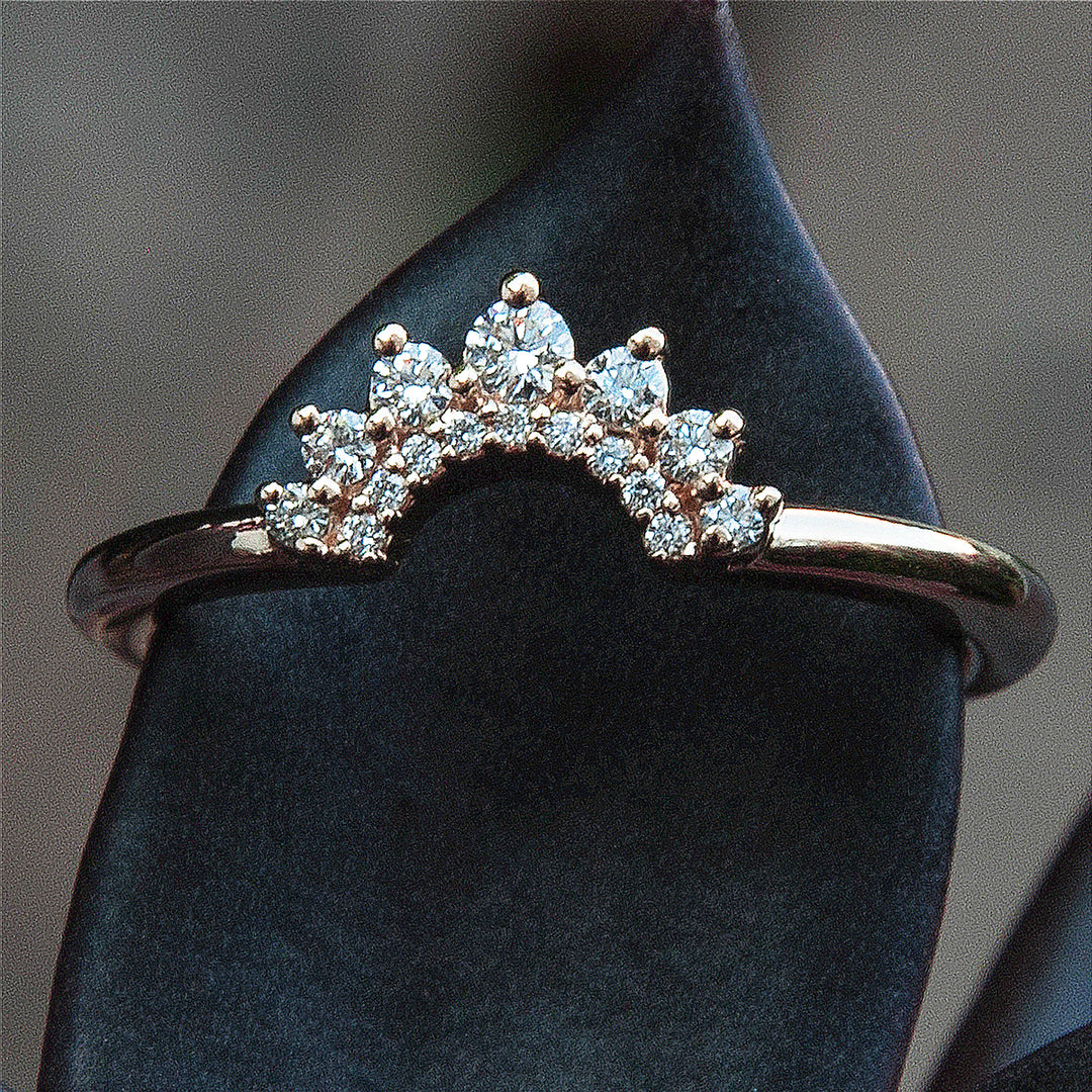 crown contour diamond band - .185 ctw - workshopunderground.com
