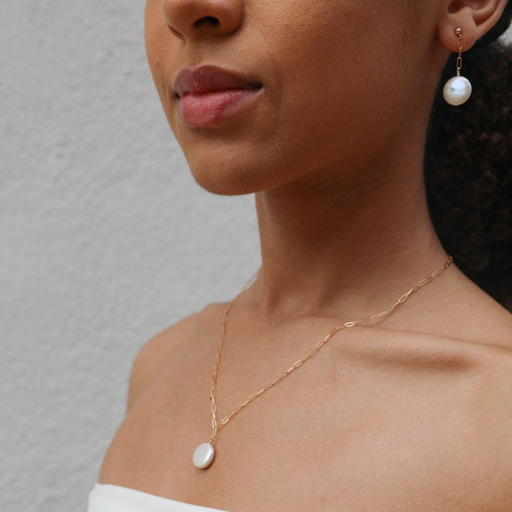 coin pearl necklace