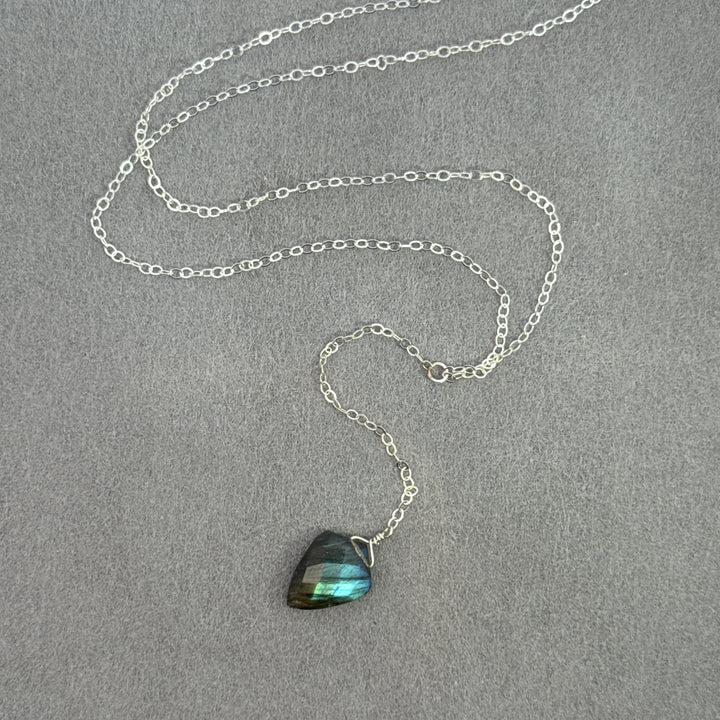 Northern Lights - Silver Shield Y-Necklace