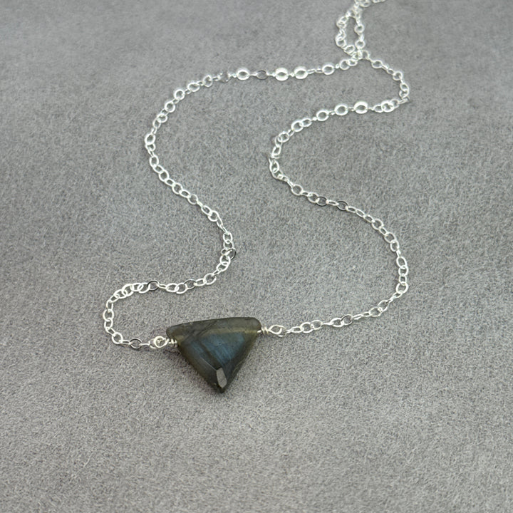 Northern Lights - Silver Triangle Chain Necklace