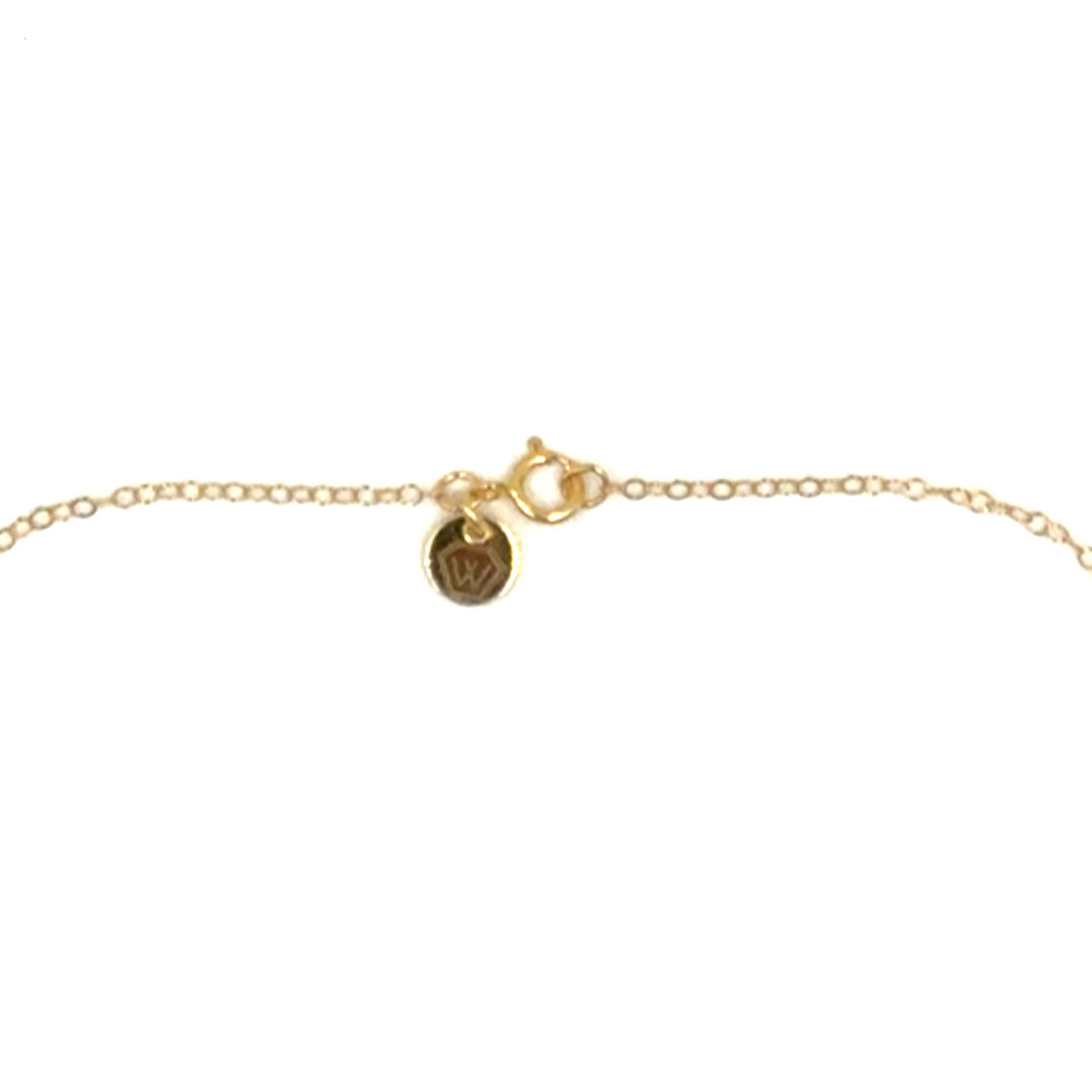 pink tourmaline classic cable necklace