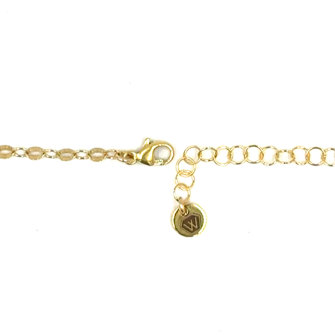 pink tourmaline starburst link bracelet