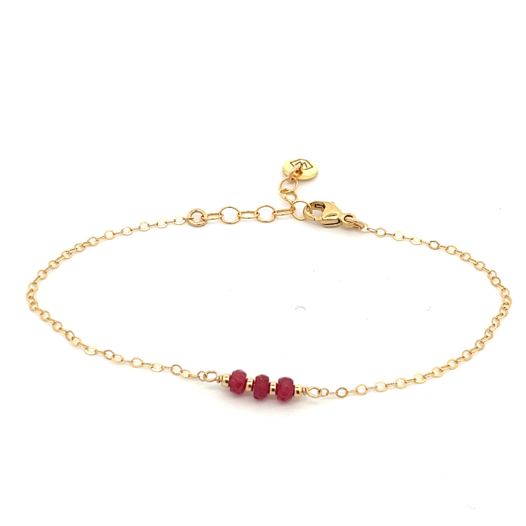 silk road - ruby triplet bracelet - workshopunderground.com