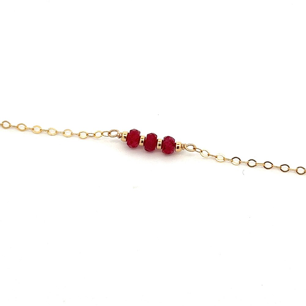 silk road - ruby triplet bracelet - workshopunderground.com