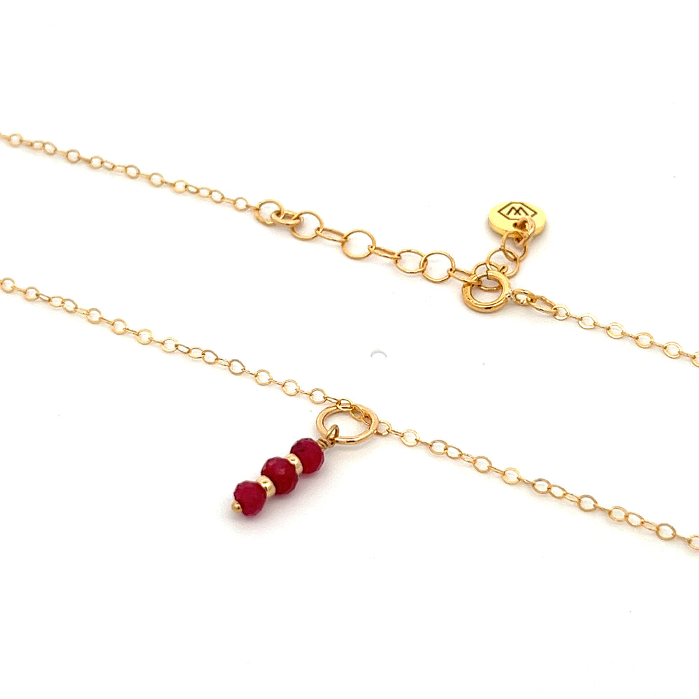 silk road - ruby triplet pendant necklace - workshopunderground.com