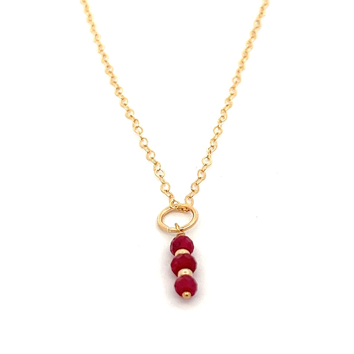 Ruby Rd Necklace silk road - ruby triplet pendant necklace | Workshop Fine Jewelry