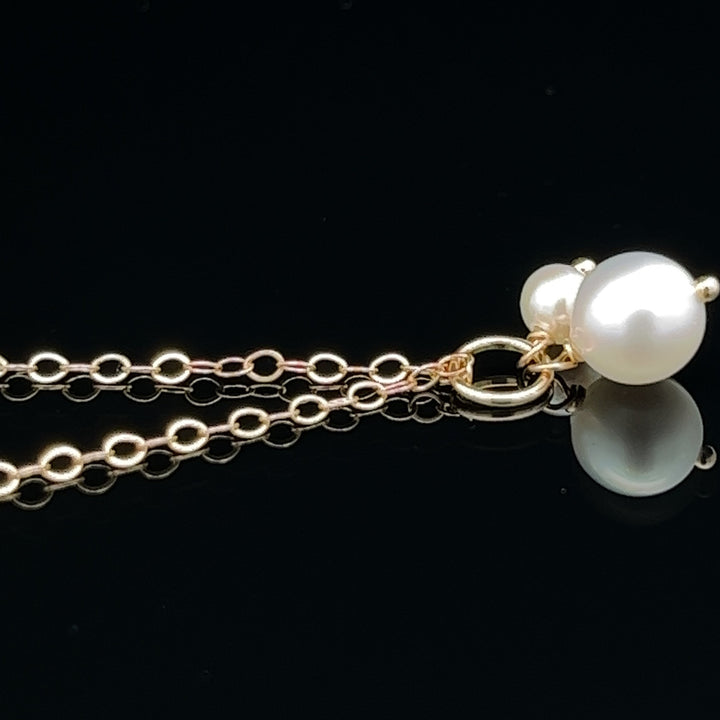 van luna - akoya pearl duet pendant necklace - workshopunderground.com