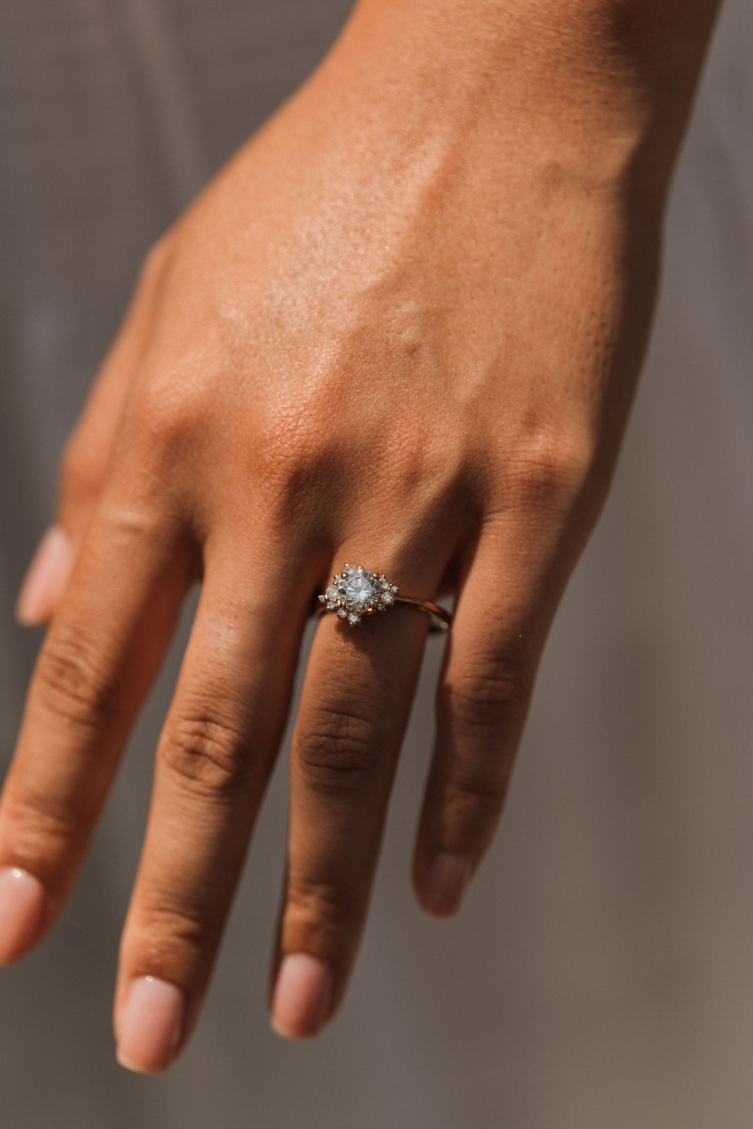 1 1/3 ctw celestial diamond halo engagement ring