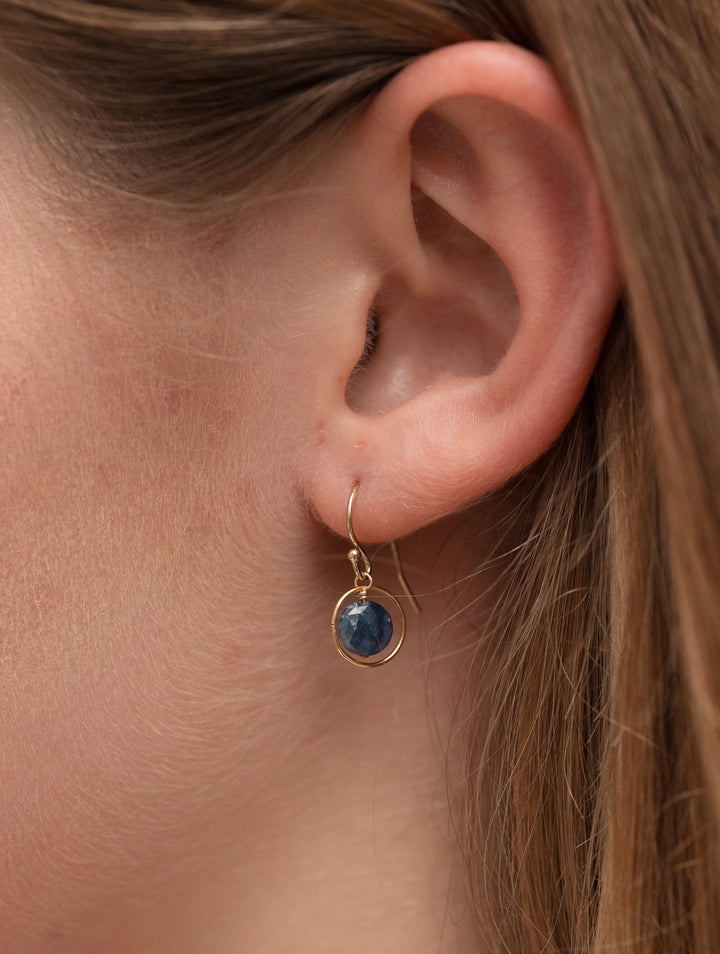 halo birthstone earrings - Workshop Fine Jewelry