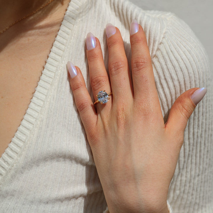 3 ctw classic solitaire oval diamond engagement ring