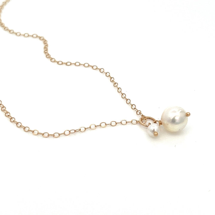 van luna - akoya pearl duet pendant necklace - workshopunderground.com