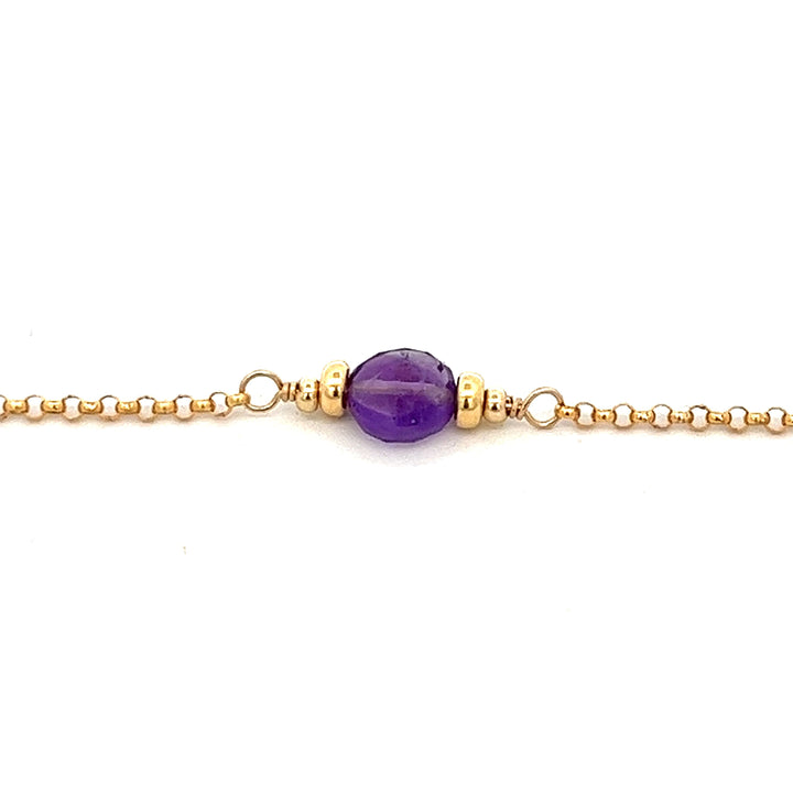 L'amethyste coin charm bracelet - workshopunderground.com