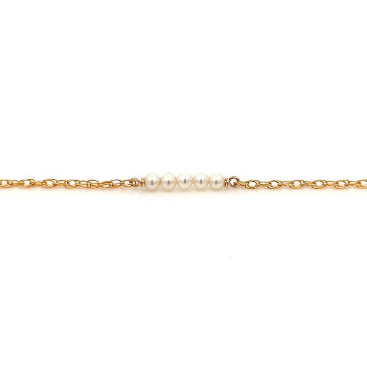 five-bar baby pearl bracelet
