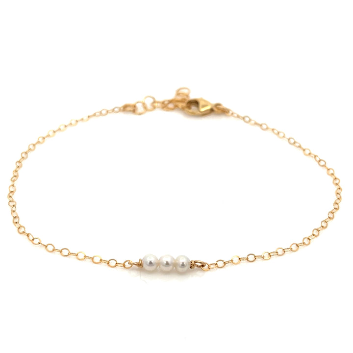 baby pearl triplet bracelet