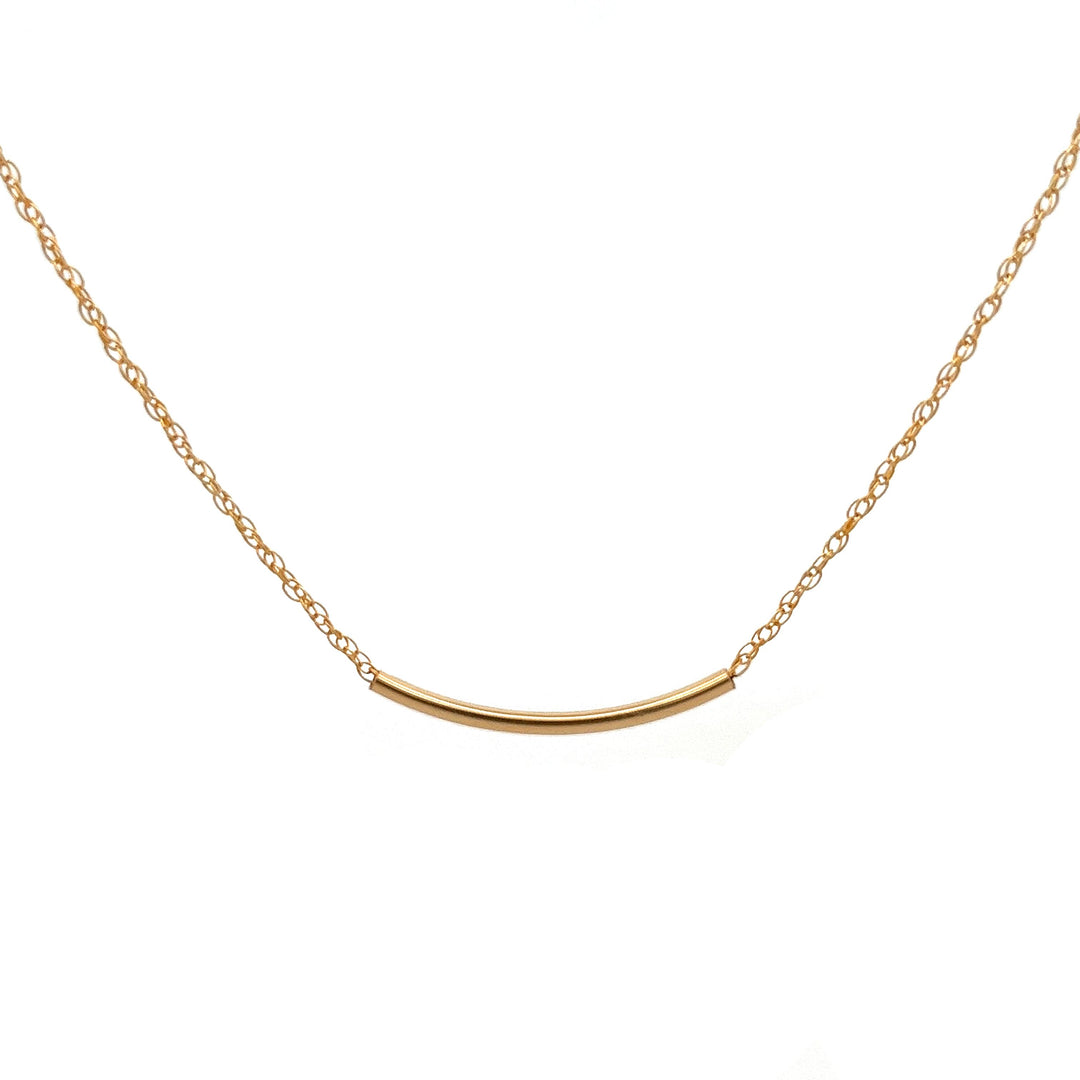 aquamarine back drop gold bar necklace - workshopunderground.com