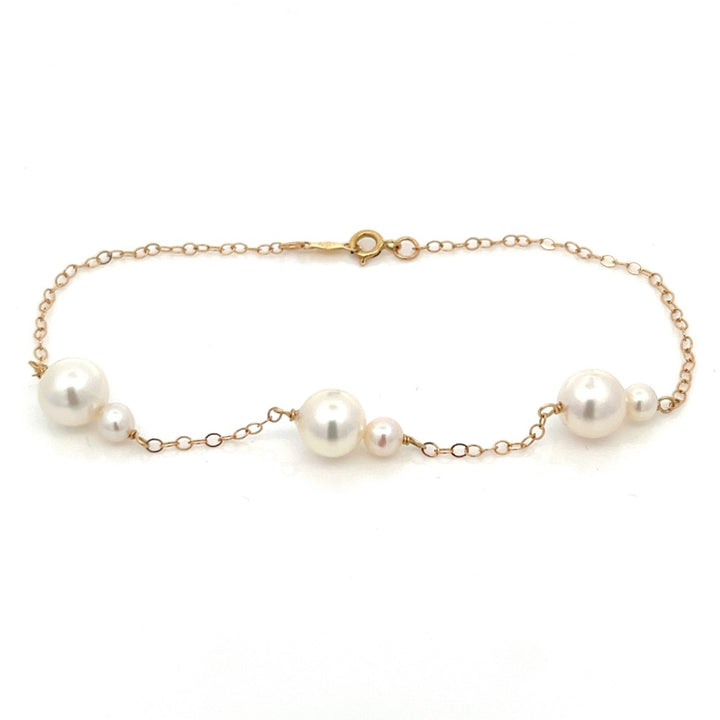 van luna - akoya pearl duet three-station bracelet - workshopunderground.com