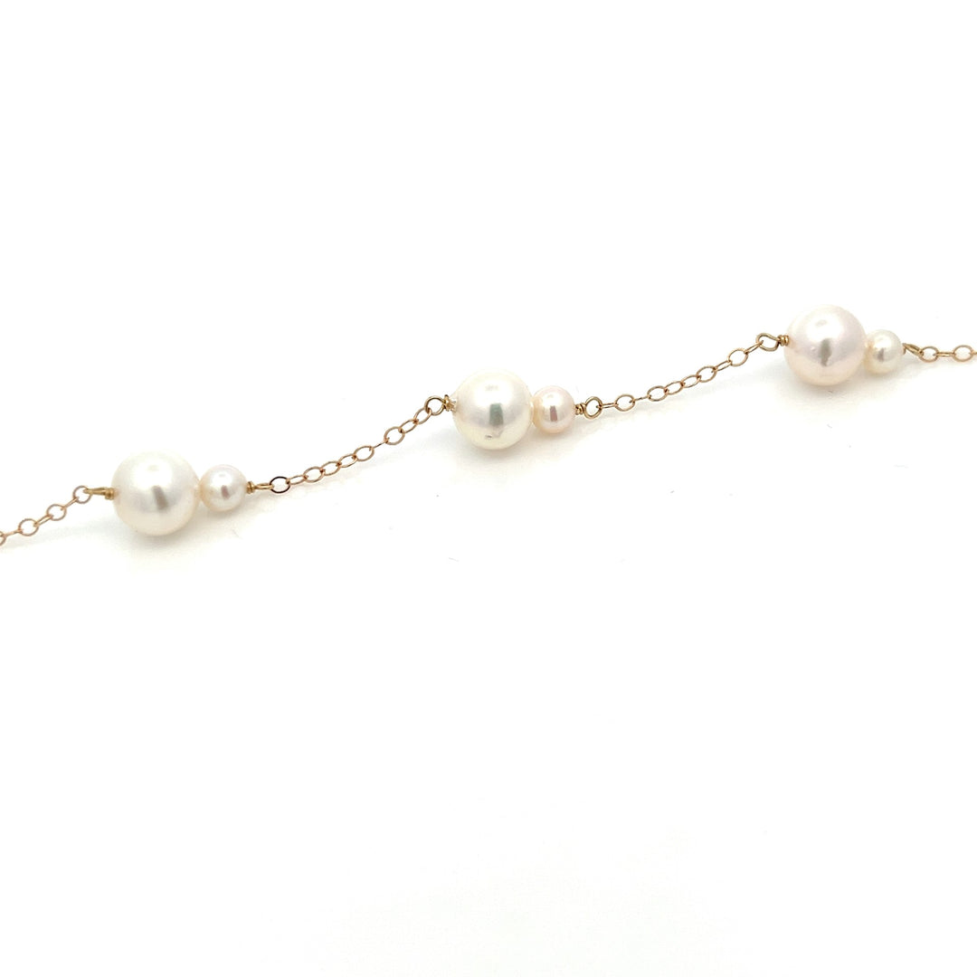 van luna - akoya pearl duet three-station bracelet - workshopunderground.com