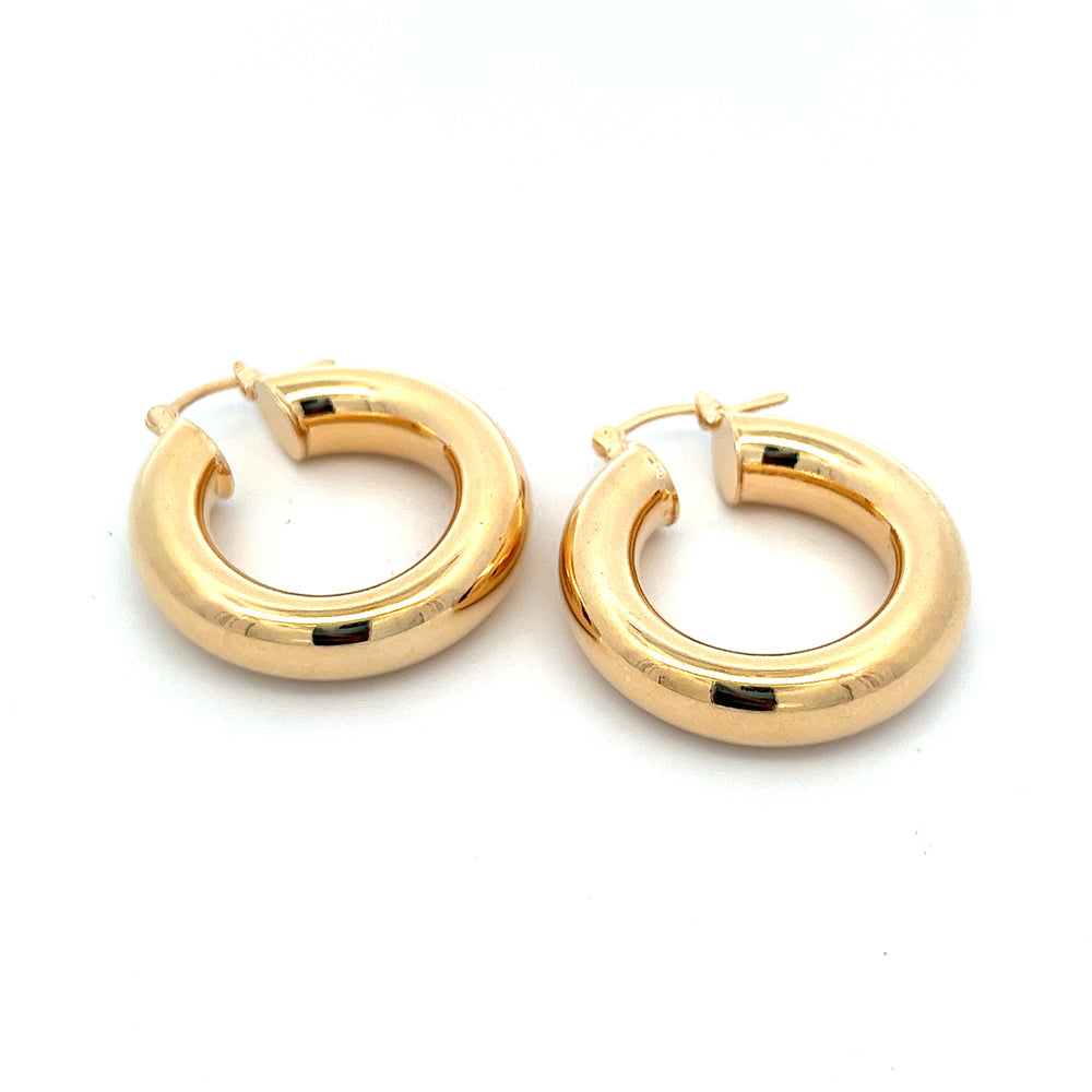 14K-gold-filled totally tubular big hoops - workshopunderground.com