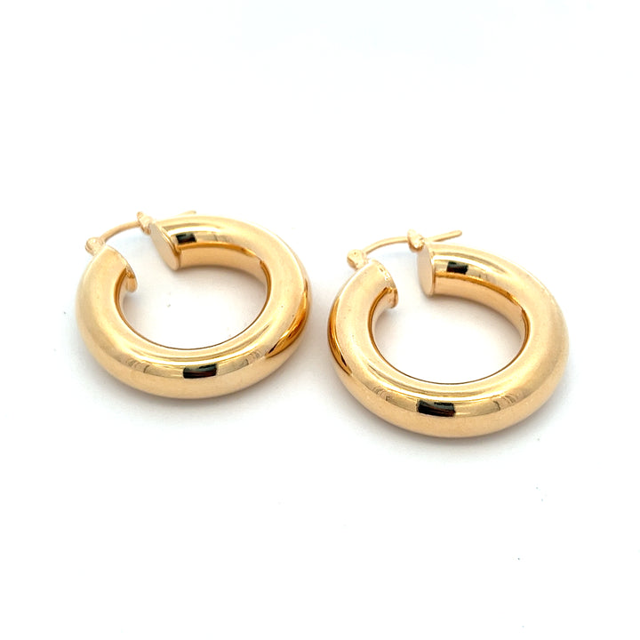 14K-gold-filled totally tubular big hoops - workshopunderground.com