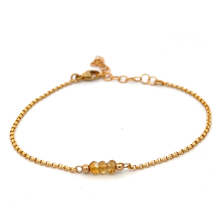 birthstone triplet bracelet - workshopunderground.com
