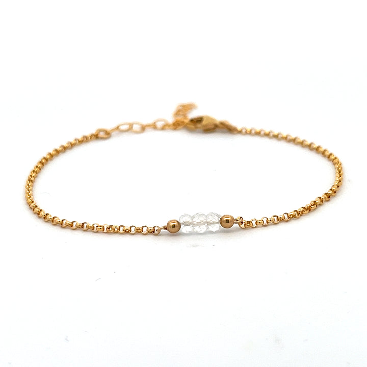 birthstone triplet bracelet - workshopunderground.com