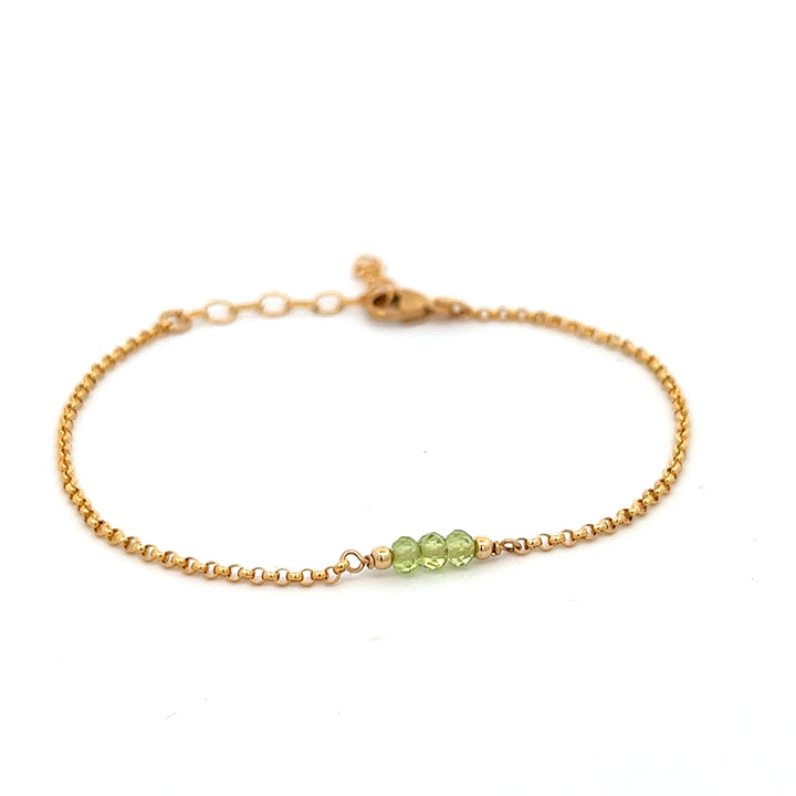 birthstone triplet bracelet - workshopunderground.com