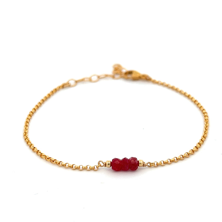 birthstone triplet bracelet - workshopunderground.com