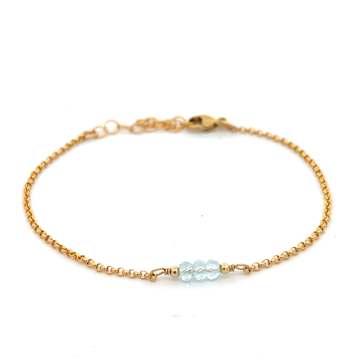 birthstone triplet bracelet - workshopunderground.com