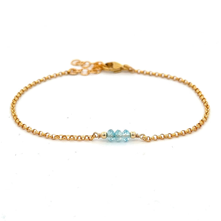 birthstone triplet bracelet - workshopunderground.com