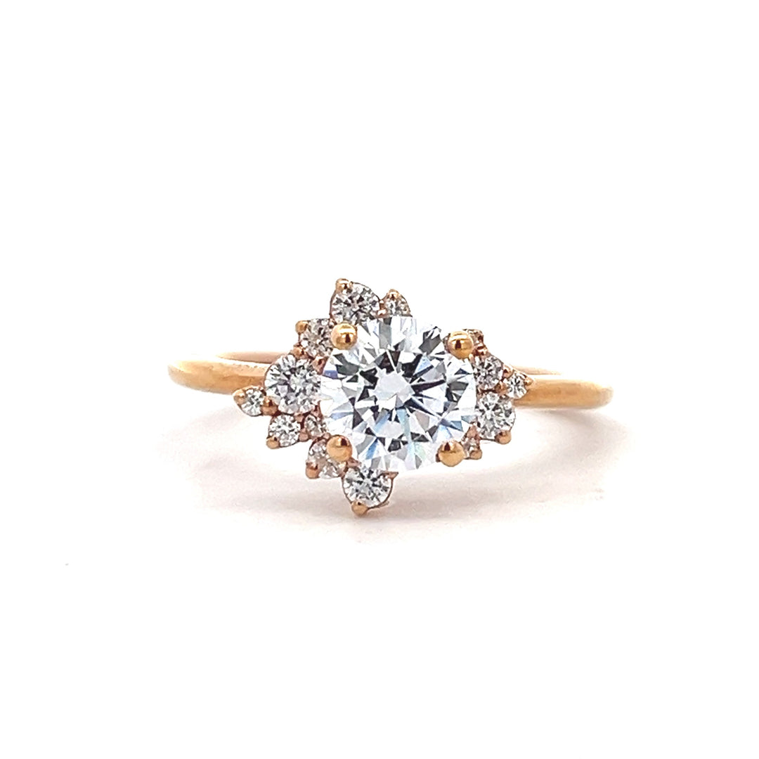 1 1/3 ctw celestial diamond halo engagement ring - workshopunderground.com