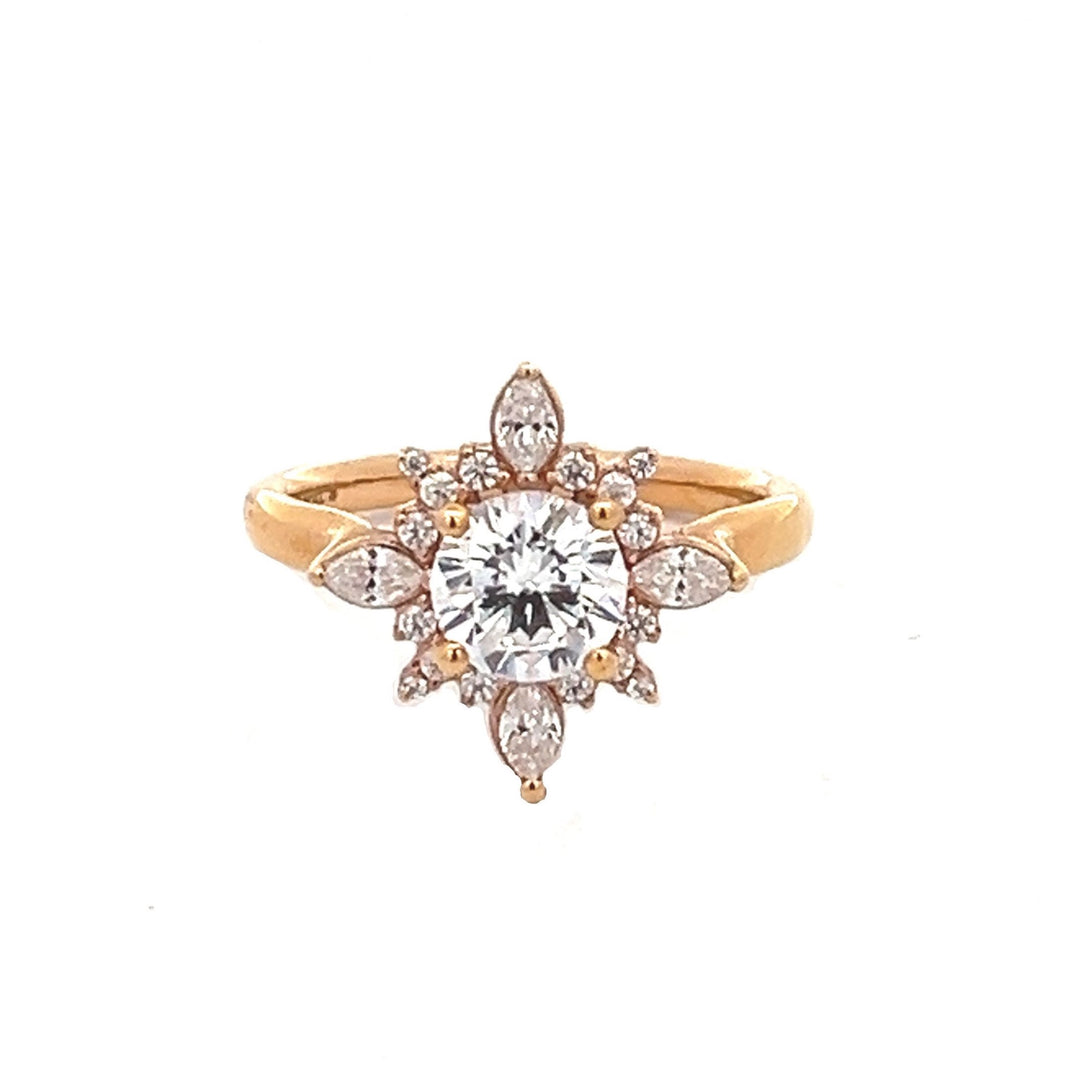 1 1/2 ctw radiant halo round diamond engagement ring - workshopunderground.com