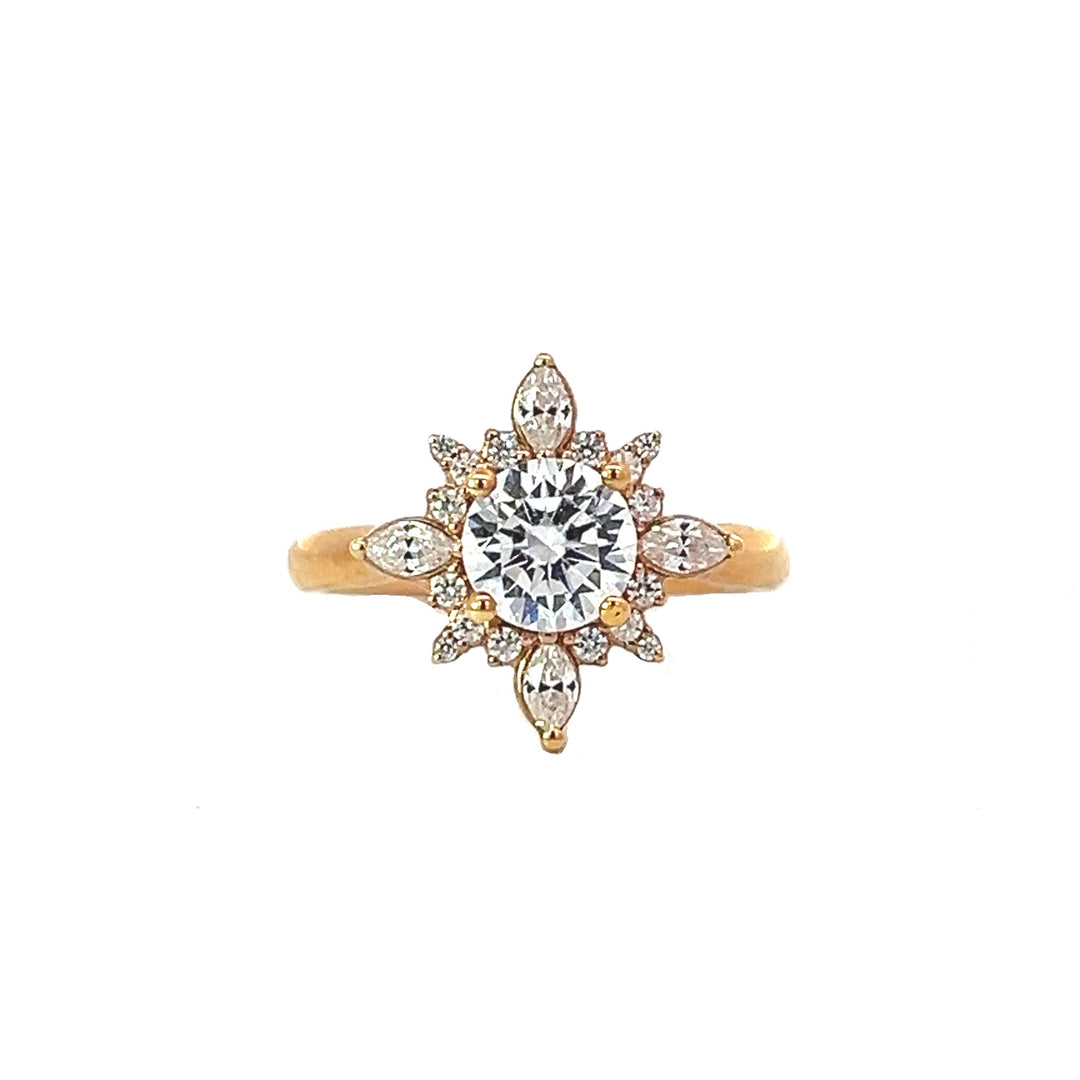1 1/2 ctw radiant halo round diamond engagement ring - workshopunderground.com
