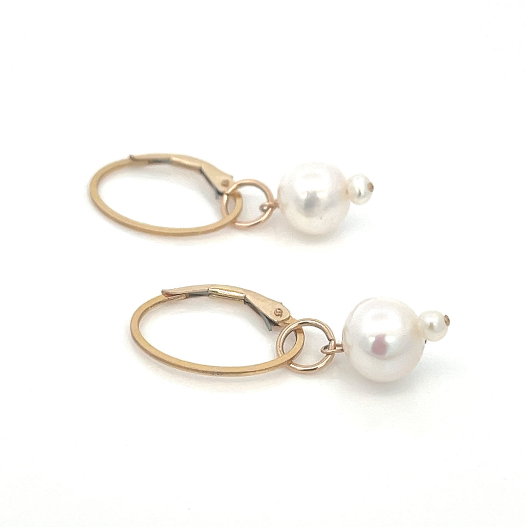 graduated duo pearl drop earrings - workshopunderground.com