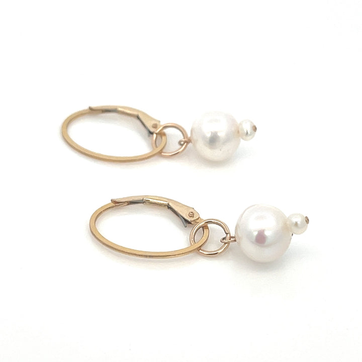 graduated duo pearl drop earrings - workshopunderground.com