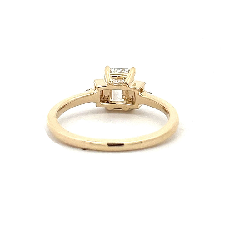 1 ctw emerald-cut diamond engagement ring