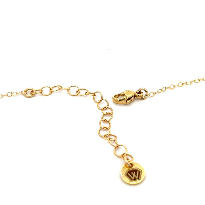 five-drop birthstone coin necklace - workshopunderground.com