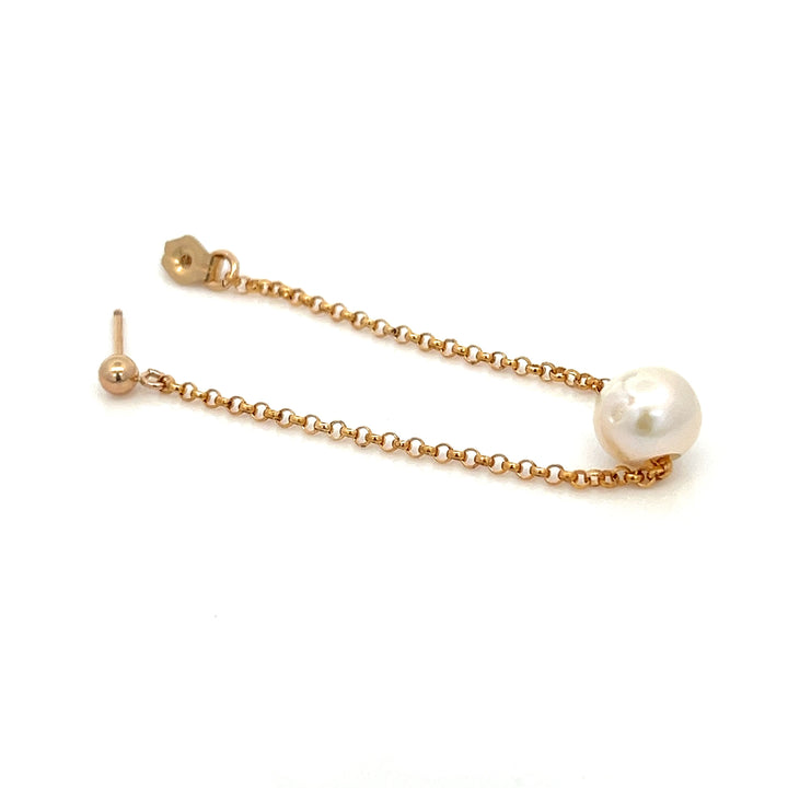 front-to-back pearl swing earrings - workshopunderground.com