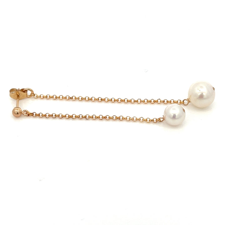 front-to-back versatile pearl duo earrings - workshopunderground.com