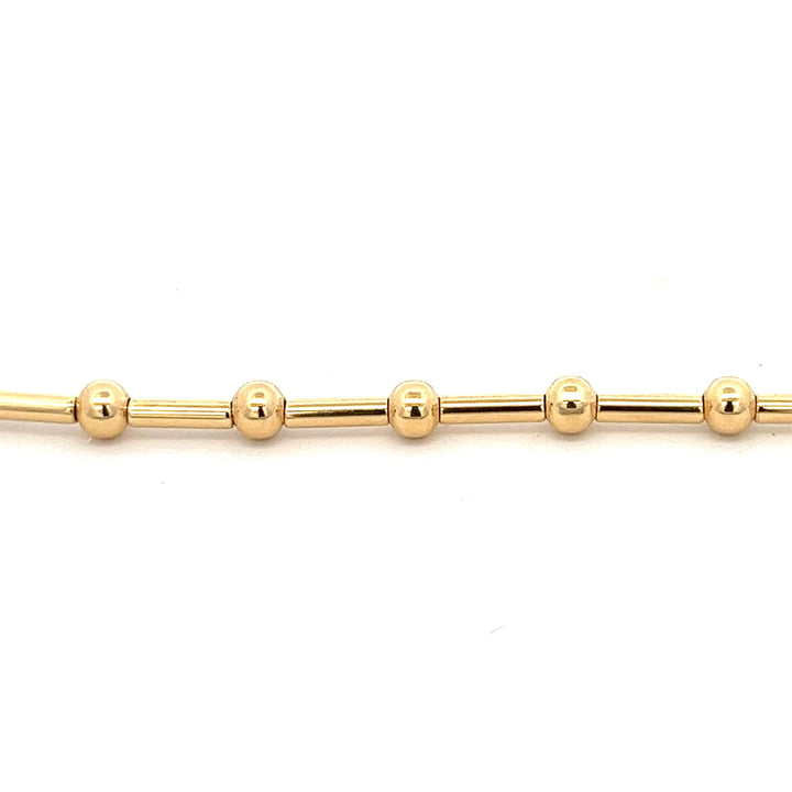 14K-gold-filled ball & bar necklace - 16" - workshopunderground.com