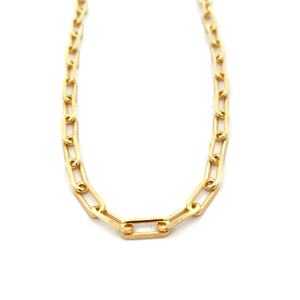 14K-gold-filled bold paperclip necklace - 18" - workshopunderground.com