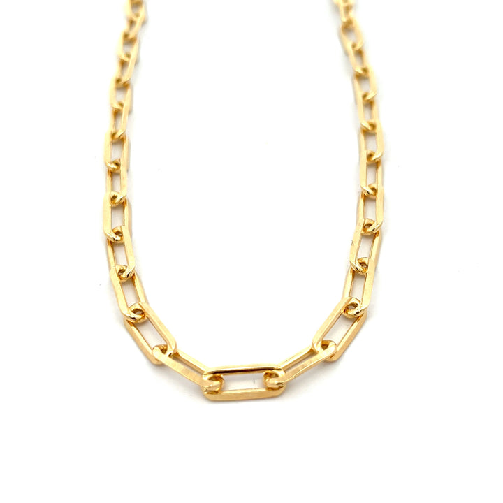 14K-gold-filled bold paperclip necklace - 18" - workshopunderground.com