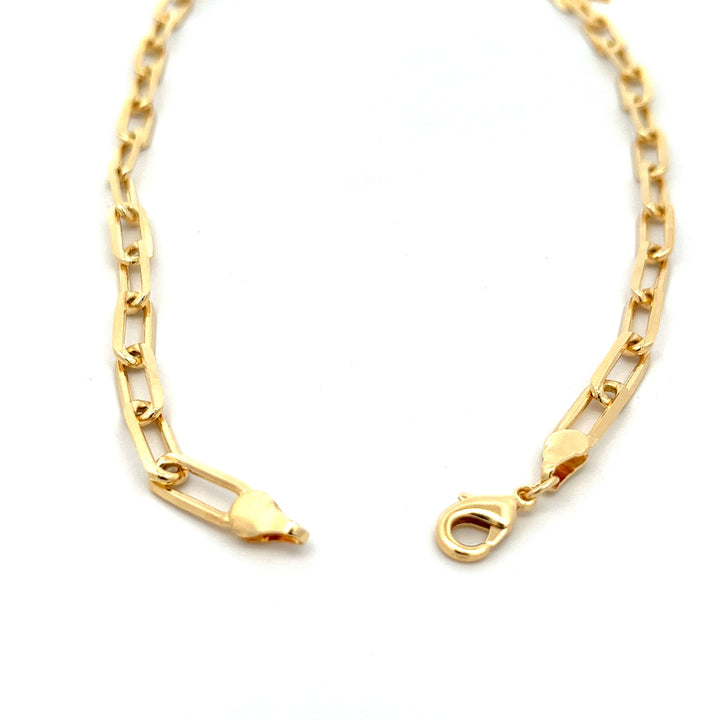 14K-gold-filled bold paperclip necklace - 18" - workshopunderground.com