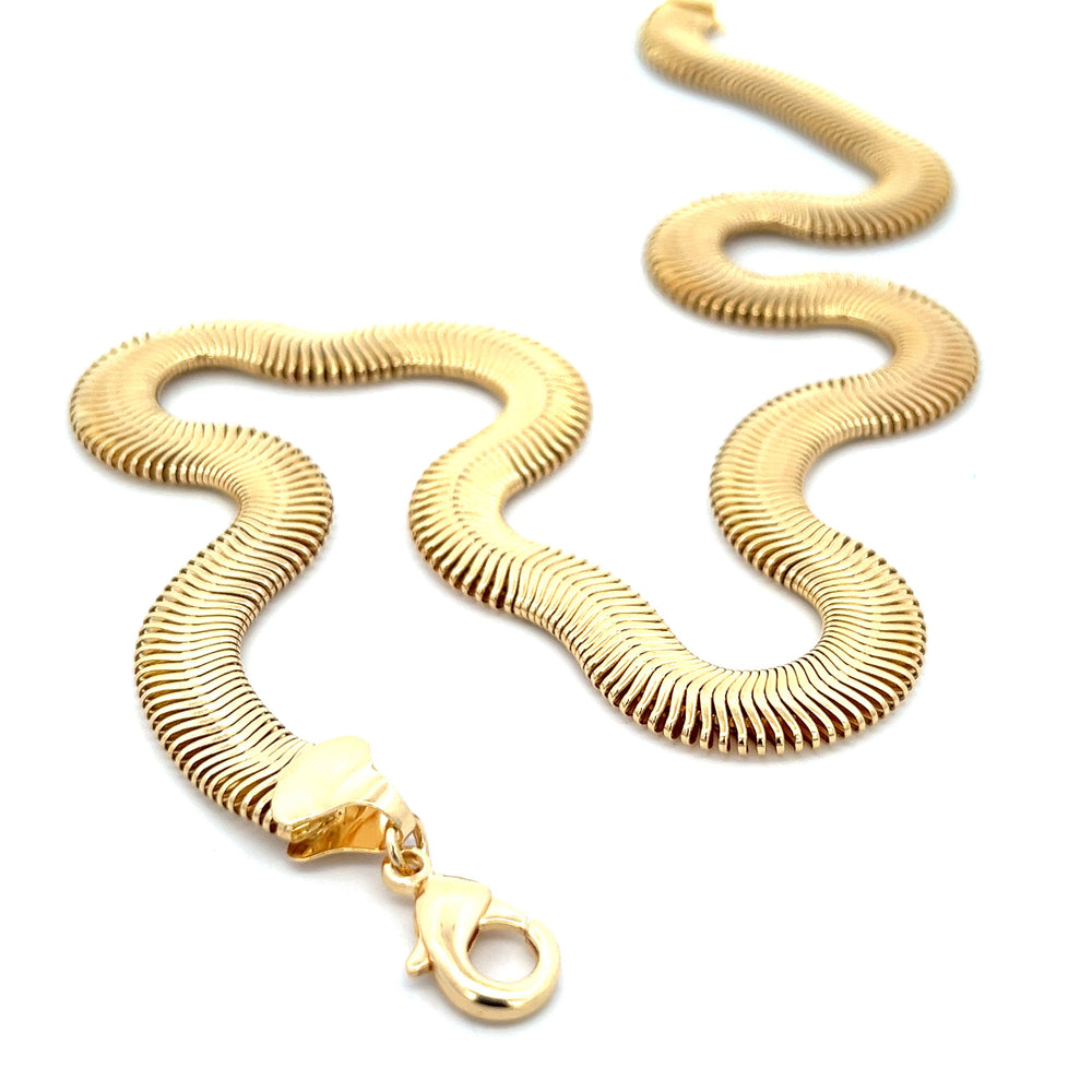 14K-gold-filled cobra necklace - 16" - workshopunderground.com